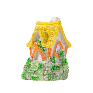 Adornos de resina en miniatura para casa de estilo europeo, decoración de escritorio para jardín, forma irregular, acabado pintado, uso en interiores y exteriores - Product Image 5