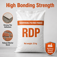 Poudre redispersible rapide VAE RDP pour mortier sec, enduit mural, adhésif pour carrelage, ciment, plâtre, composé autolissant
