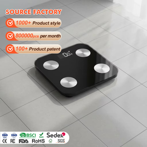 Balanza de grasa corporal digital de baño preciso inteligente, peso, agua muscular, masa ósea, análisis de grasa corporal, báscula con aplicación - Product Image 1