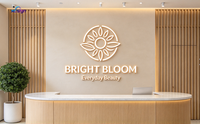 Enseigne LED 3D personnalisée en acrylique, multicolores, compatible HomeKit, télécommande, pour la maison, le bureau, les hôtels, les magasins