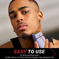 Rasoir électrique professionnel hypoallergénique sans fil pour hommes, kit de finition pour barbier et salon de coiffure