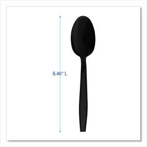 Cucharas Desechables de Polipropileno Resistentes, Color Negro, para Fiestas, 1000 Unidades por Caja - Product Image 6