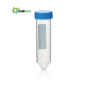 Tubo de centrífuga LABTEX Tubo de centrífuga de prueba de 50ml Tubo de centrífuga de sistema cerrado de polipropileno cónico de laboratorio ISO