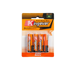 Batterie al Carbonio-Zinco Primarie Kingever Ecologiche, Lunga Durata, Senza Mercurio, Formato <span class=keywords><strong>2A</strong></span> <span class=keywords><strong>AA</strong></span> R6 1.5V - Product Image 1
