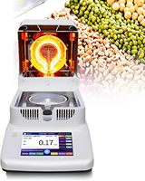 Analizador de Humedad Halógeno de Precisión para Laboratorio, 120g/1mg, Pantalla Táctil Digital, Medidor de Humedad para Granos y Alimentos, Control de Calidad, 0.01%