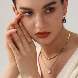 Ason Wholesale Non Tarnish Dainty 18k <b>Gold</b> Plated Hot Selling Stainless Steel <b>Jewelry</b> Colorful Zircon Hoop Earring <b>Set</b> for Women - Product Image 1