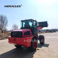 HERACLES Factory Direct Supply 2.5ton Compact Small Front End H580 Mini Chargeuse sur pneus avec 1 an de garantie PLC & Gearbox