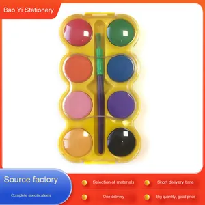 Suministros del fabricante Polvo grande de 8 colores Pigmento de acuarela Arte Estudiante Calabaza Pigmento Bandeja 4,0 Juego de pigmentos de pintura en polvo - Product Image 6