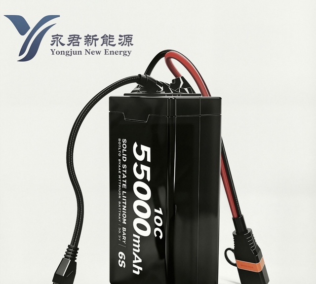 Wholesale Battery Manufacturer 14S 51.8V 55Ah 55000mAh 320Wh/kg NMC Semi Solid Liion Battery for Industrial Drone UAV