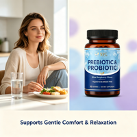 Gummies Probiotiques et Prébiotiques SYC BIO Formule Quotidienne Avancée 50 Unités Framboise Bleue Marque Privée OEM ODM Prix de Gros