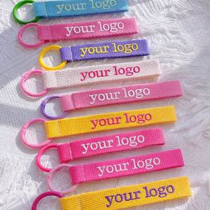 Porte-clés personnalisé brodé avec logo pour cadeaux promotionnels d'entreprise, clients professionnels et cadeaux marketing - Product Image 4