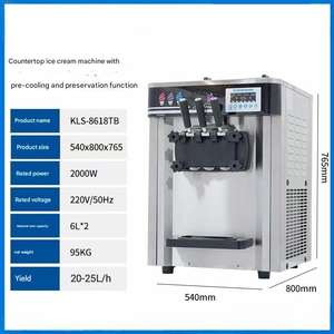 Machine à crème glacée molle commerciale fiable, construite avec un système de pompe à air robuste pour une texture parfaite à chaque fois - Product Image 2