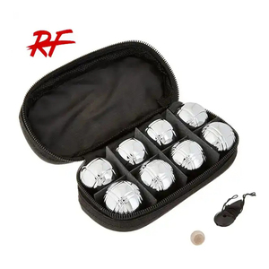 High Quality Metal Balls <strong>Set</strong> 72mm Metal Silver <strong>Petanque</strong> Boules Balls <strong>Set</strong> 700g 3/4/6/8 Balls <strong>Set</strong> With Handbag for Outdoor Play - Product Image 1