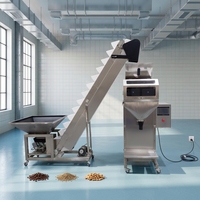 Machine de remplissage de granulés de café moulu 1kg, ensacheuse d'engrais et d'aliments pour poulets 2kg, distributeur de nourriture pour animaux de compagnie (chiens) avec pesage et remplissage