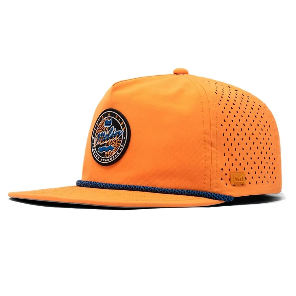 Melin-gorra de béisbol de camionero deportiva con Logo personalizado, 5 paneles, impermeable, de ala plana con cuerda