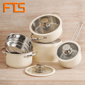 Ensemble de marmites FTS multi-usages en acier inoxydable antiadhésif ustensiles de cuisine batterie de cuisine antiadhésive de haute qualité pour la cuisine - Product Image 1
