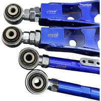 AUTOJACK 4 Buah Lengan Camber+Toe Belakang Baja yang Dapat Disesuaikan untuk Subaru Forester Outback/Toyota 86
