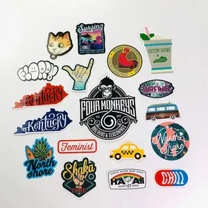 Stickers UV Resist Split Back Waterproof Vinyl PVC Self-Adhesive Printing Business Label Sticker Die Cut Company Logo Custom Stickers