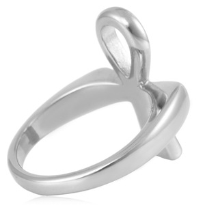 yunnique Ancient Egyptian Ankh Cross <b>Titanium</b> Steel <b>Ring</b> 18K Gold Plated Men's Thumb <b>Ring</b> Gift Jewelry Geometric Design - Product Image 3