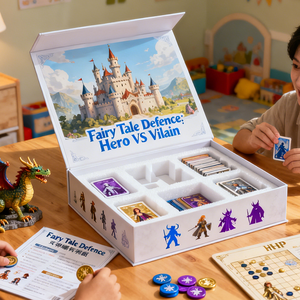 Gioco da Tavolo Educativo Divertente Personalizzato OEM con Componenti in Cartone, Confezione Colorata, Opzione Logo Personalizzato - Dimensioni Personalizzabili, Età 4+ - Product Image 3