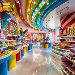 Thiết kế quầy trưng bày kẹo, thiết kế cửa hàng kẹo, kệ trưng bày kẹo, giá trưng bày kẹo mút, tủ trưng bày đồ ngọt, tủ trưng bày cho cửa hàng trẻ em - Product Image 3