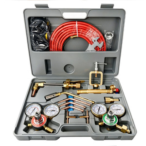 Kit de soudage et de découpe au gaz oxyacétylène CFWELD, style américain, plaqué cuivre, interrupteur unique, gaz mixte - Product Image 2