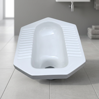 Kloset Jongkok Keramik Vistaar Diamond GT Desain Toilet Oriental Elegan untuk Perlengkapan Sanitasi Kamar Mandi Modern