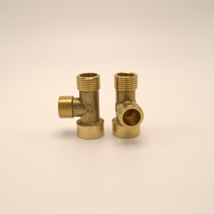 Adaptador de accesorios de tubería electrochapada de latón tipo T de 3 vías, conector acoplador, rosca interna <span class=keywords><strong>para</strong></span> aplicaciones de <span class=keywords><strong>agua</strong></span>, combustible y gas - Product Image 6