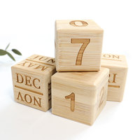 Calendrier de bureau perpétuel en bloc de bambou écologique, calendrier en bois avec mois, date, semaine, cube, décoration de table de bureau