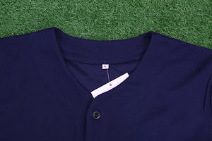 เสื้อเบสบอลลายขวางเสื้อซอฟต์บอลชุดเครื่องแบบเบสบอลว่างเปล่า - Product Image 5