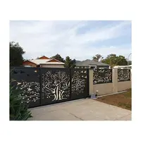 Benutzer definierte laser geschnittene Gartenzaun dekorative Metall Sichtschutz platten dekorative Metall Gartentore