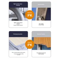 Bureaux modernes de type C et chaises métalliques pour les élèves du primaire et du secondaire, pour les cours de soutien scolaire à l'exportation et l'usage domestique