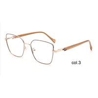 Gafas de Lectura Unisex YJ711 con Marco Metálico Cuadrado de Aro Completo - Diseño Ligero y Moderno para Adultos