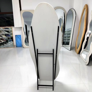 <span class=keywords><strong>Espejo</strong></span> de Maquillaje Moderno de Franela, <span class=keywords><strong>Ondulado</strong></span>, de Cuerpo Entero, Grande, Decorativo, para Dormitorio, <span class=keywords><strong>Espejo</strong></span> Cosmético de Pie para el Hogar - Product Image 5