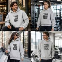 Sudadera con capucha deportiva informal de alta calidad personalizada calle Vintage fabricante sudaderas con capucha recortadas de peso pesado para hombre