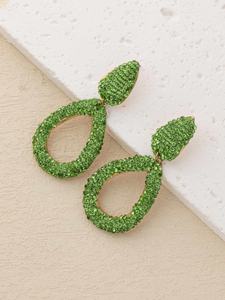 Pendientes de Esmeralda con Diseño Exclusivo y Adornados con Diamantes - Product Image 3