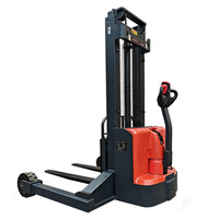 Gerbeur électrique tout-terrain 1 tonne CTD-Y 2000 kg, gerbeur électrique autoporté extérieur à jambes écartées, gerbeur de palettes tout-terrain