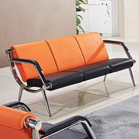 Meubles de bureau, canapé de réception moderne commercial, canapé de bureau en cuir, ensemble de canapés de bureau