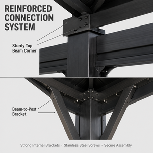 <span class=keywords><strong>Gazebo</strong></span> Premium de Aluminio con Techo Doble, <span class=keywords><strong>Cortinas</strong></span> con Mosquitera e Iluminación LED - Product Image 5