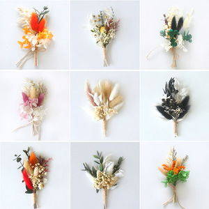 Mini Bouquet de Fleurs Séchées Boutonnière Cadeau Boîte aux Lettres Mariage Prix de Gros Mini Bouquet de Fleurs Séchées Naturelles - Product Image 5
