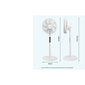 Ventilatore da Pavimento WEILI a 7 Pale Silenzioso con <span class=keywords><strong>8</strong></span> Velocità Regolabili, Motore DC a Spazzole, Efficienza Energetica Livello 3, Telecomando e Timer, Pale da 16 Pollici - Product Image 1