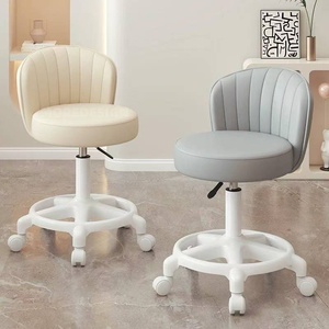 Chaise roulante en plastique réglable et simple pour salon de beauté, spa, onglerie, hôtel, hôpital, bureau, restaurant, chambre, barbier - Product Image 6