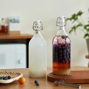 Botellas con Cierre Hermético para Vino <span class=keywords><strong>de</strong></span> Frutas <span class=keywords><strong>Casero</strong></span>, Botellas <span class=keywords><strong>de</strong></span> Vidrio para Vino <span class=keywords><strong>de</strong></span> Arroz, Decantadores <span class=keywords><strong>de</strong></span> Vino <span class=keywords><strong>de</strong></span> Grado Alimenticio con Tapas Herméticas - Product Image 6