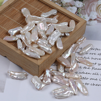 Perles d'eau douce naturelles en vrac de 7-11 mm, perles Biwa pour la fabrication de bijoux