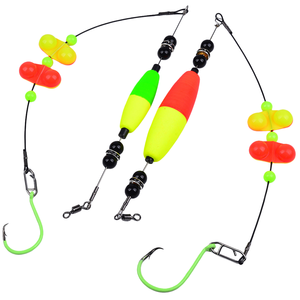 SNEDA Kits de flotteurs pour la pêche <span class=keywords><strong>au</strong></span> poisson-chat transfrontalier, prêts à l'emploi, configuration de <span class=keywords><strong>flotteur</strong></span> cigare avec clochette pour lancer longue distance en lac - Product Image 2