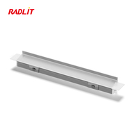Éclairage LED encastré pour armoires, abat-jour en plastique écologique, moderne, pour cuisine, vitrine, 3000K, CRI 90, DC 12V