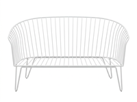 Ensemble de canapés élégants en fil métallique avec canapé triple et fauteuils individuels pour événements de mariage de luxe et aménagement de salons