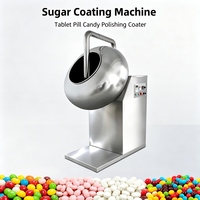 Machine à enrober le chocolat multifonctionnelle en acier inoxydable, petite machine à enrober les cacahuètes et les bonbons