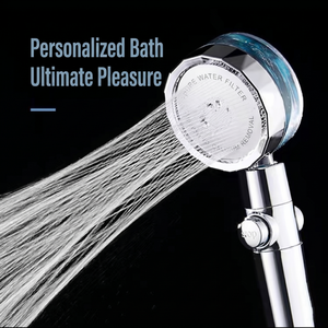 Ensemble de douche moderne avec logo personnalisé, système de pomme de douche filtrée haute <span class=keywords><strong>pression</strong></span> et ventilateur <span class=keywords><strong>turbo</strong></span> pour <span class=keywords><strong>robinet</strong></span> de baignoire - Product Image 2