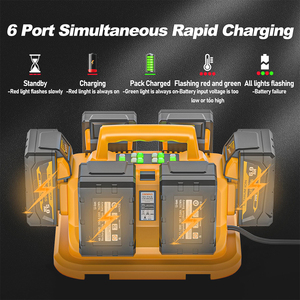 Chargeur USB Victpower 6 ports 150W QC3.0, adaptateur d'alimentation universel en ABS avec protection contre les surintensités - Product Image 4